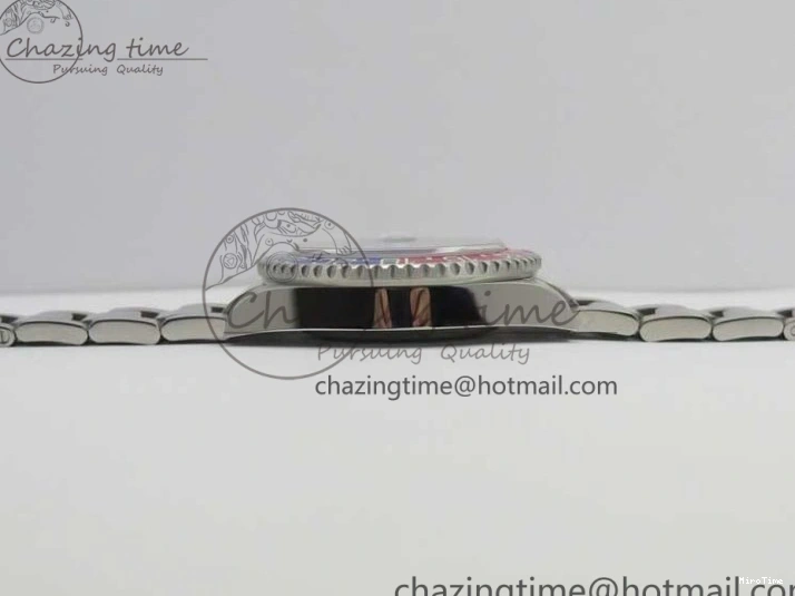 MiroTime 0417 Breathable GMT Master II 116719 BLRO Real Ceramic 904L SS GMF 1:1 Best Edition Black Dial on Bracelet A3186 (Correct Hand Stack) 3243